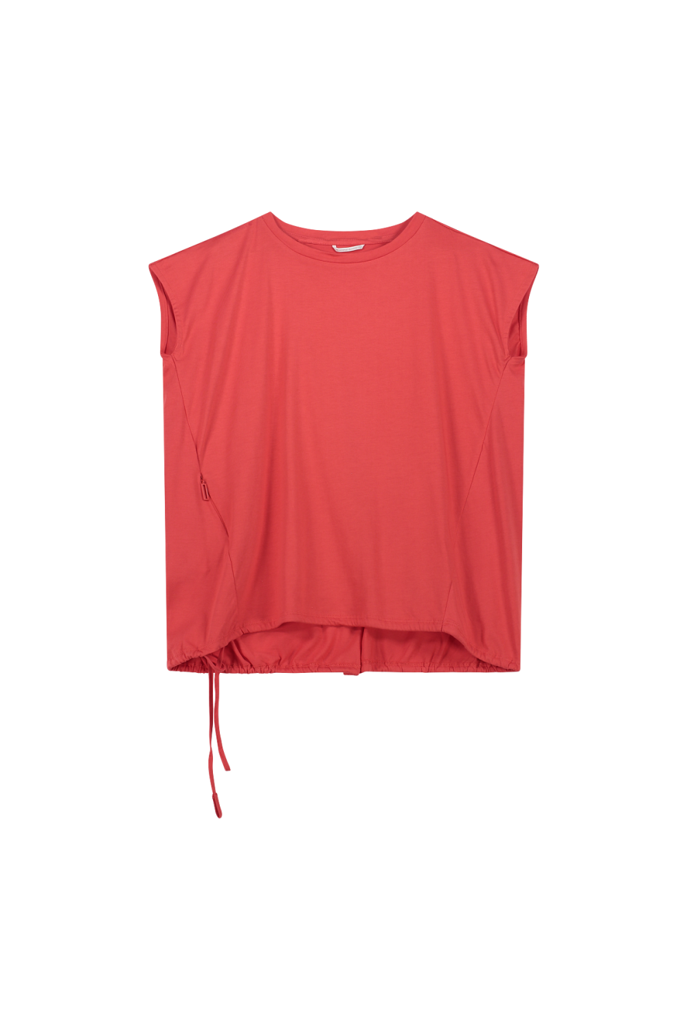 T-shirt Taglio Morbido In Cotone Polinesia Rose Rouge