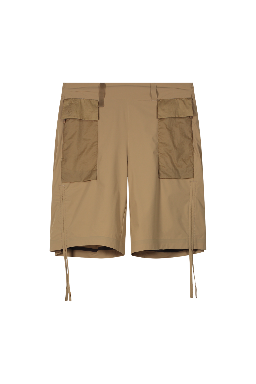 Shorts Stretch Con Tasche Cargo A Coulisse Sumatra Camel