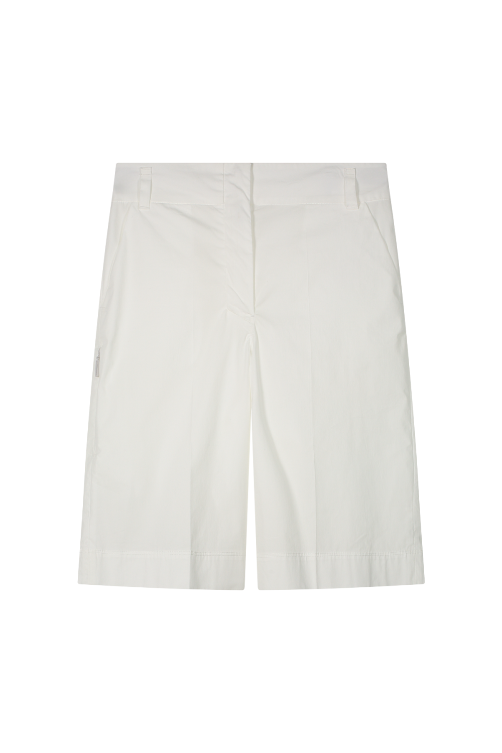 Bermuda Fit Morbido In Tela Parachute Bariloche Bianco