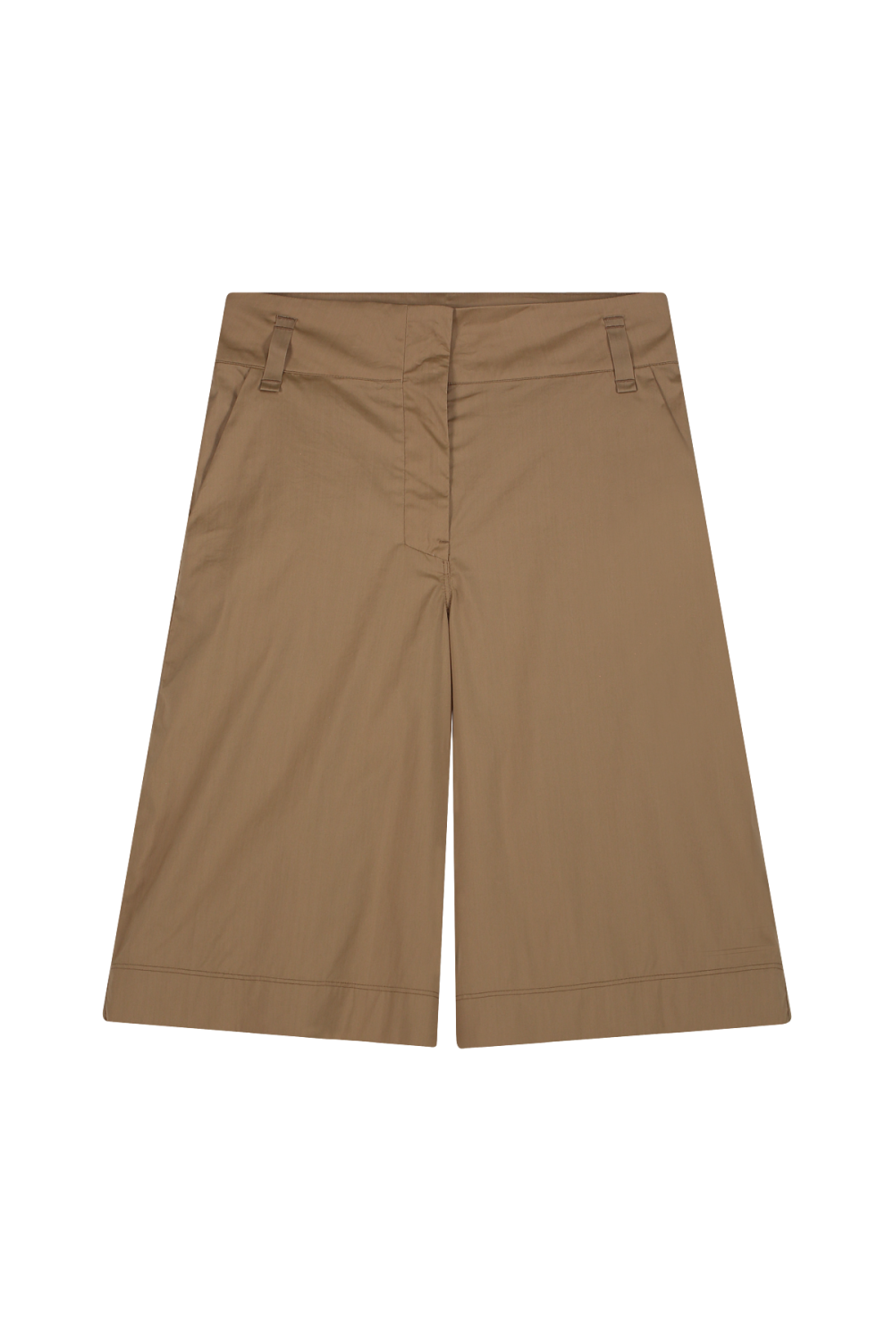 Lotus A-line Bermuda In Parachute Fabric Camel
