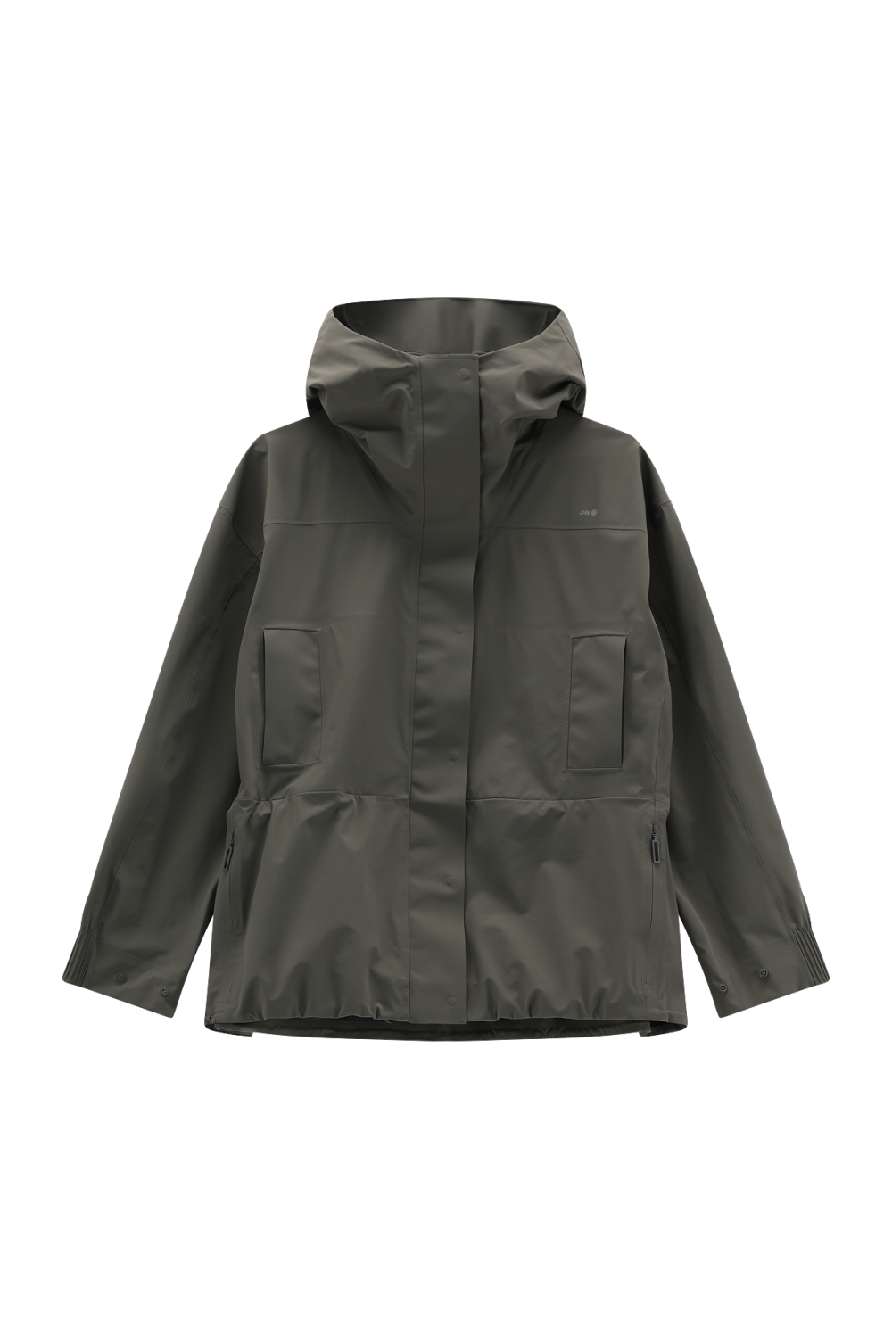 Iris 3 Layer Oversize-fit Short Jacket Grape Leaf